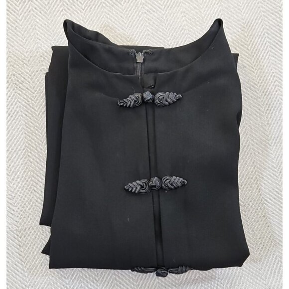 Debra Michaels Collection Dress Women's Size 14 Black Short Sleeve Embroidery - Picture 16 of 16